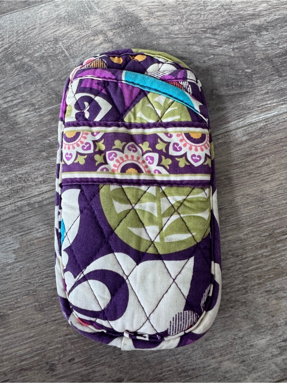 Vera Bradley Quilted Patterned Travel Sunglasses or Eyeglasses Pouch
